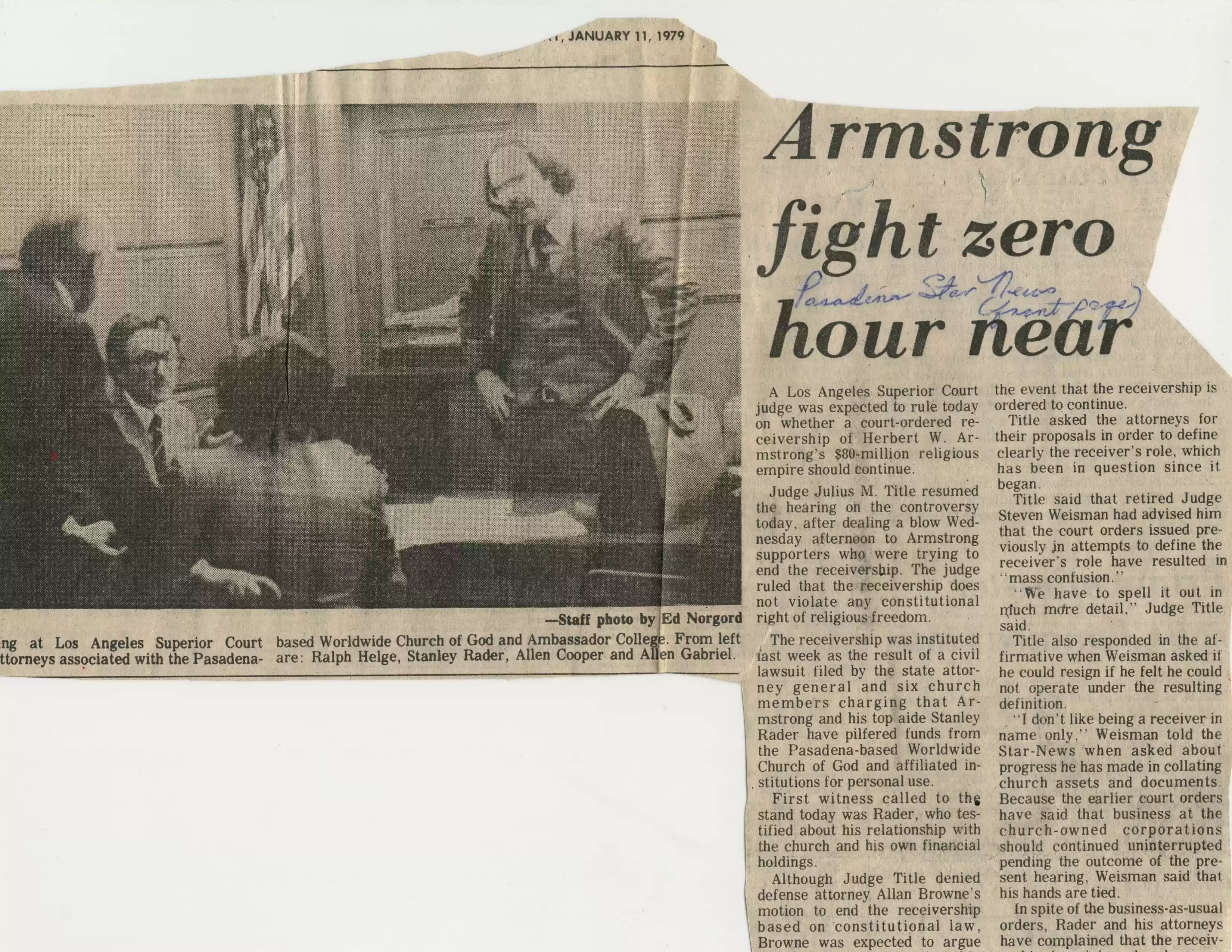 1. Pasadena Star News 1-11-79